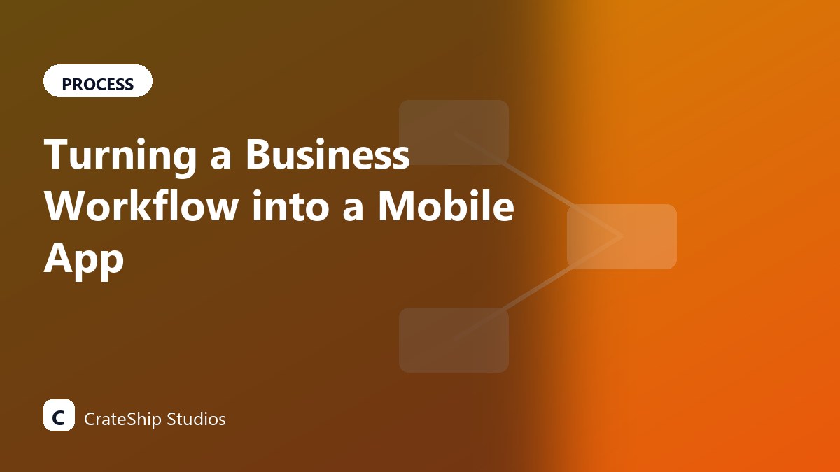 Turning a Business Workflow into a Mobile App